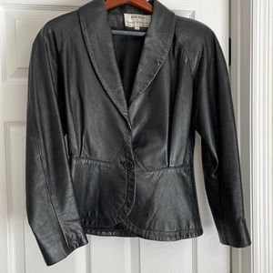 Vintage DERO by Rocco D’Amelio black leather jacket